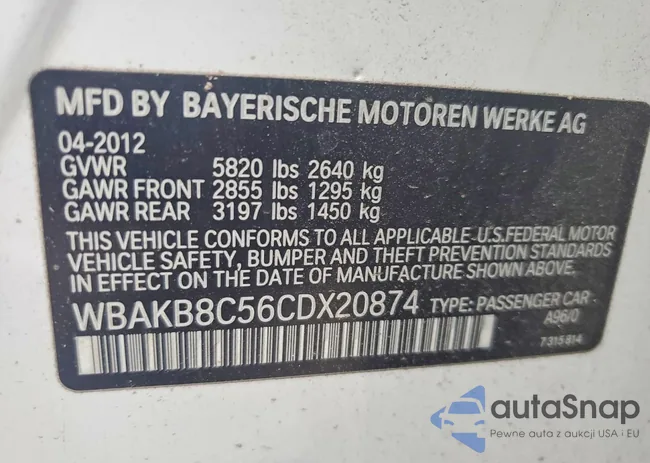 WBAKB8C56CDX20874: 79602185