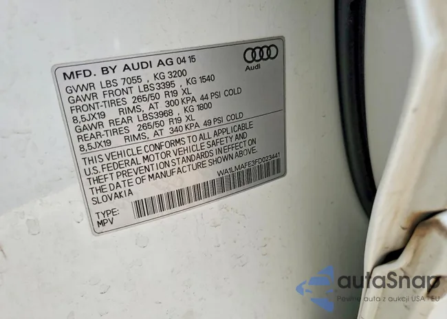 WA1LMAFE3FD023441: 45482446