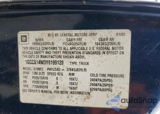 1GCCS14W3Y8199120: 46014576