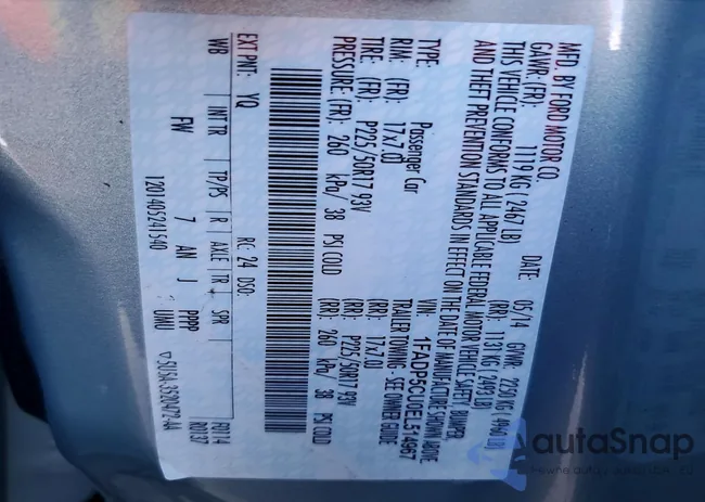 1FADP5CU0EL514967: 79480215