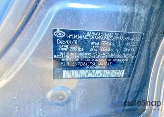 5NPD84LF6KH443843: 78741915