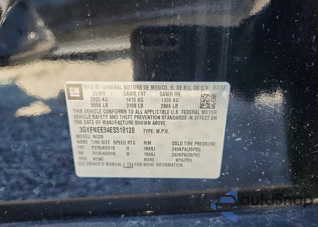 3GYFNEE34ES518120: 45866666