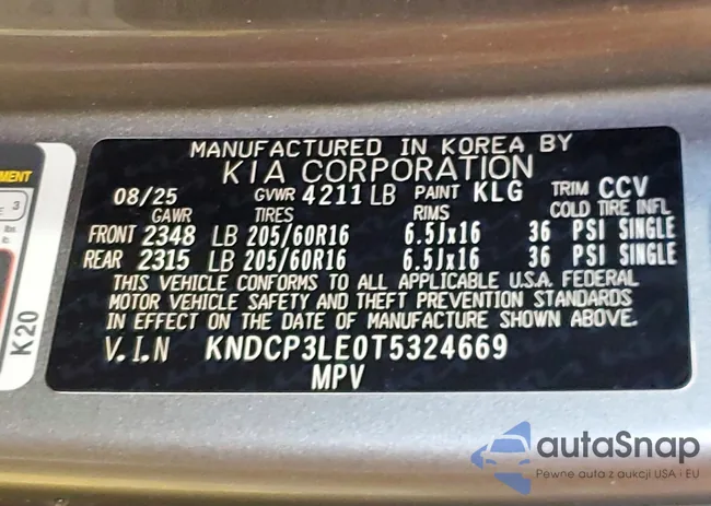 KNDCP3LE0T5324669: 45448656