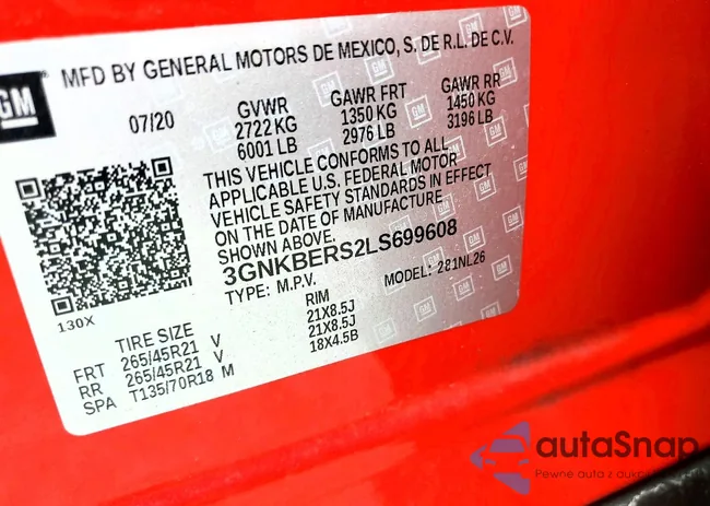 3GNKBERS2LS699608: 45798546