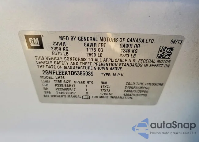 2GNFLEEK7D6386039: 41994256