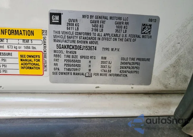 5GAKRCKD0EJ153674: 46508246