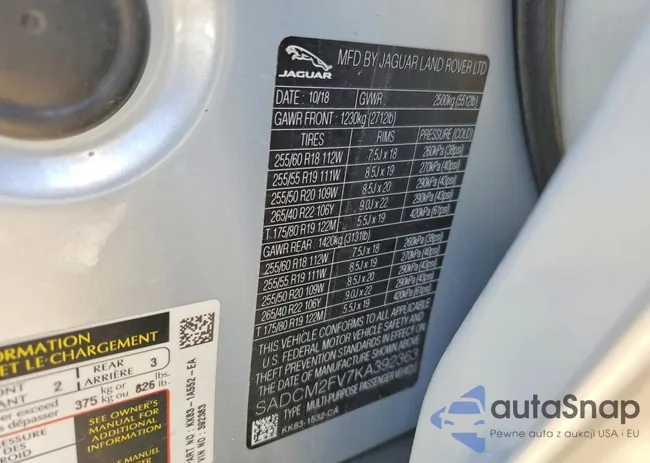 SADCM2FV7KA392363: 41672086