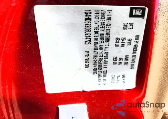 1G4HD57206U214723: 46238446