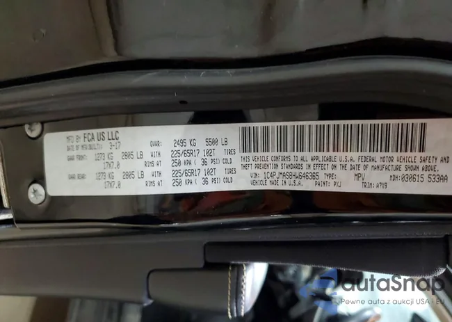 1C4PJMAS8HW646365: 79387985