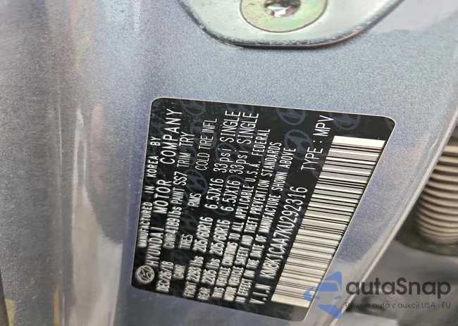 KM8K1CAA7KU292316: 45664556