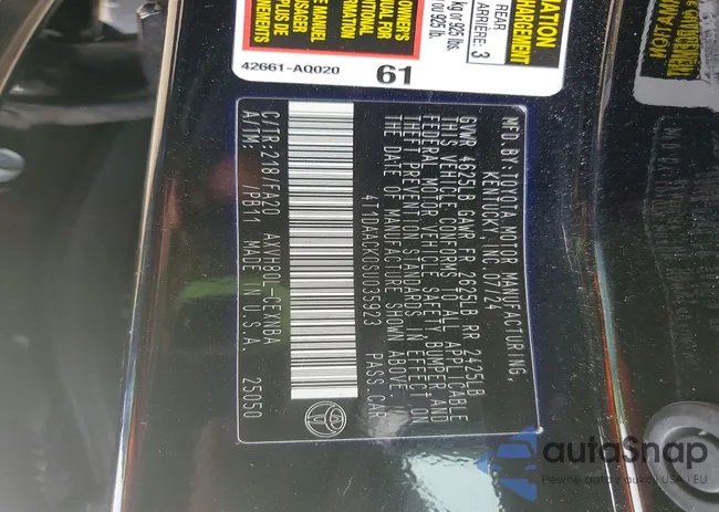 4T1DAACK0SU035923: 79936185