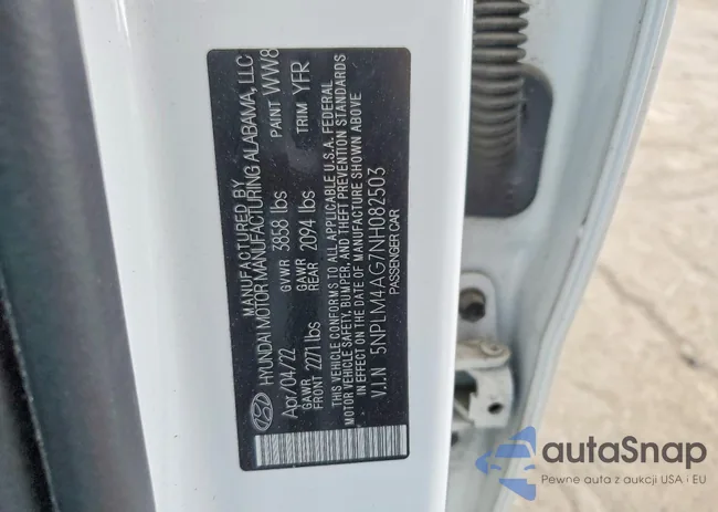 5NPLM4AG7NH082503: 46011836