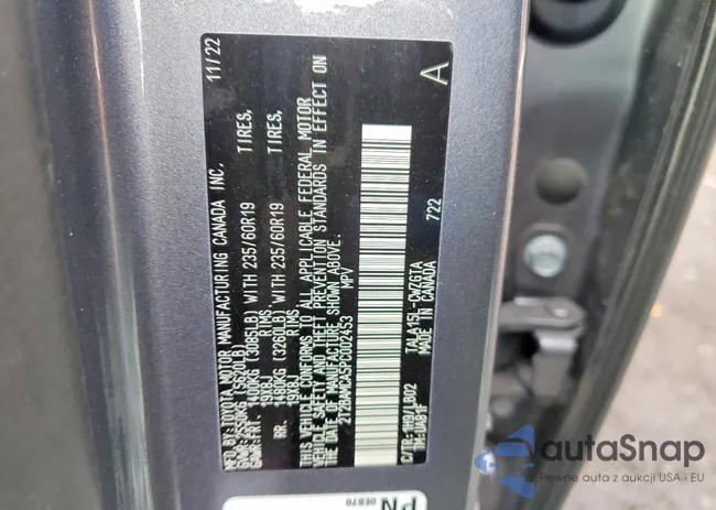 2T2BAMCA5PC002453: 79576835