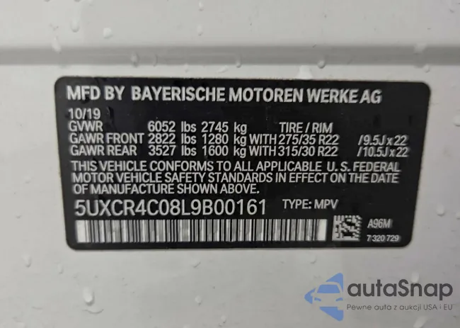 5UXCR4C08L9B00161: 45485076