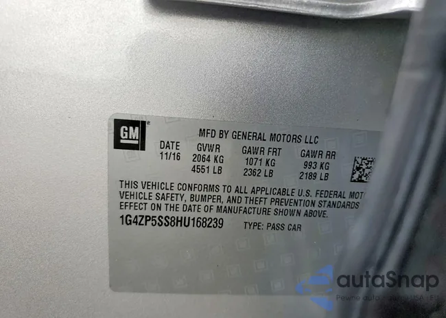 1G4ZP5SS8HU168239: 45535686