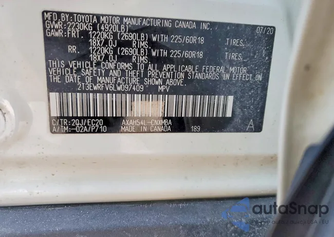 2T3EWRFV6LW097409: 79098585