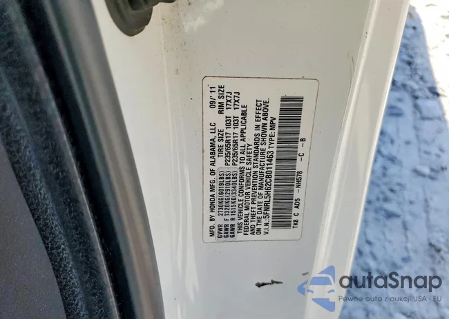 5FNRL5H62CB011463: 46918786