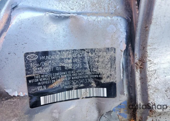 5NPE24AF5GH341336: 79710265