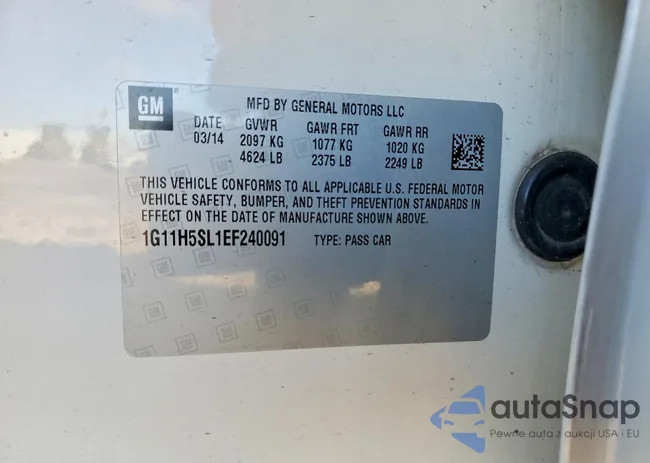 1G11H5SL1EF240091: 46219506