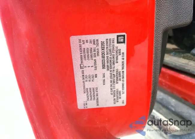 2GCEK13C081222856: 41891206