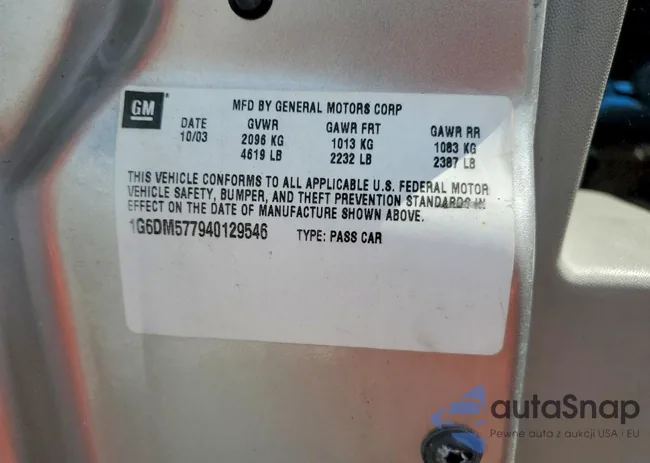 1G6DM577940129546: 79972385