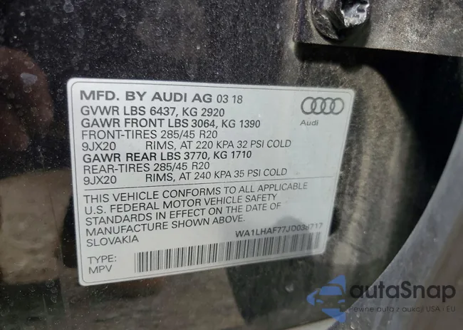 WA1LHAF77JD038717: 41923306