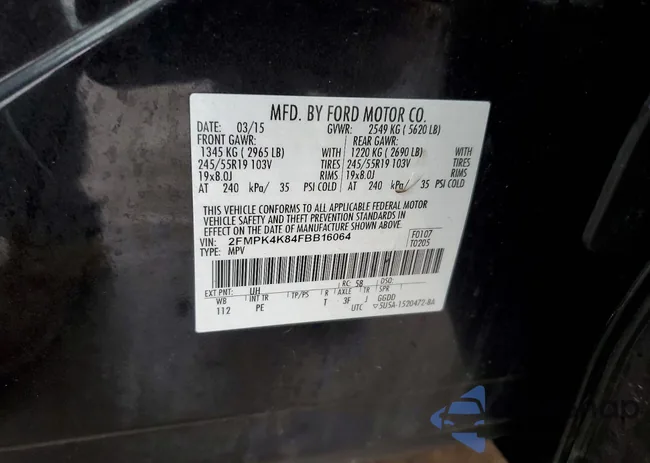 2FMPK4K84FBB16064: 78705735