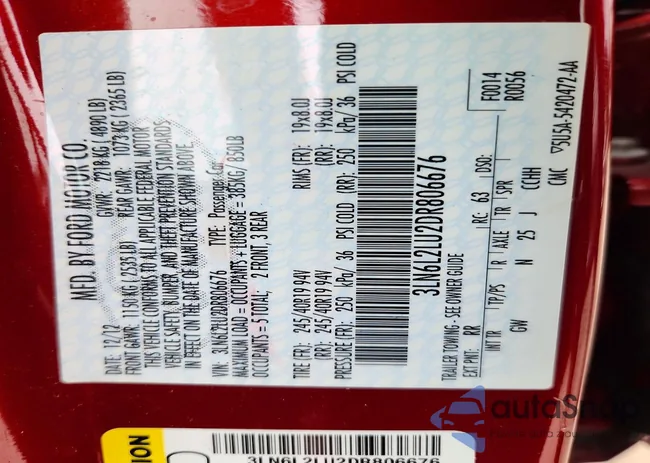 3LN6L2LU2DR806676: 42002376