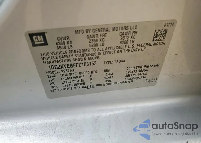 1GC2KVEG9FZ103153: 79944005