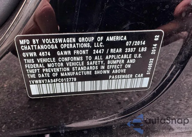 1VWBV7A34FC012779: 45568706