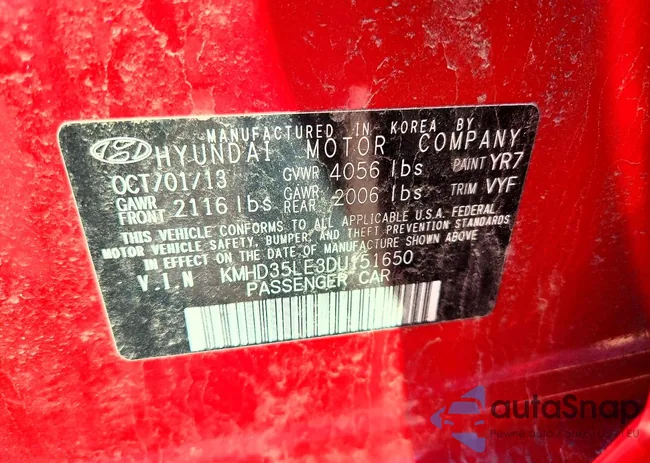 KMHD35LE3DU151650: 45686446