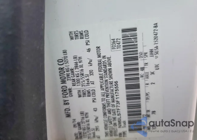 NM0LS7F73F1175556: 41667666