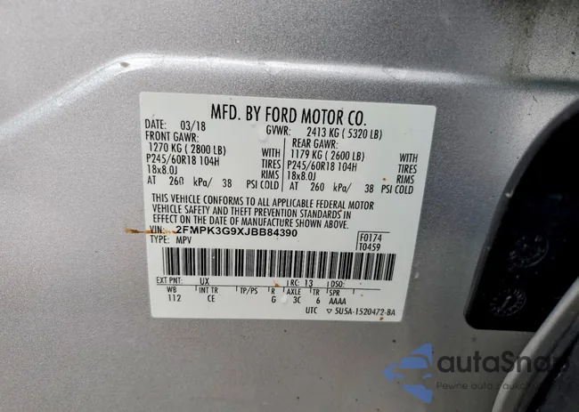 2FMPK3G9XJBB84390: 46010206