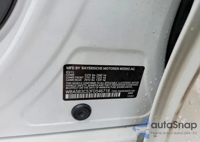 WBA5B3C53FD546718: 79300465