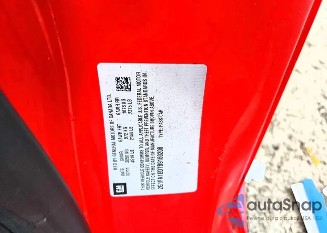 2G1FA1ED7B9160208: 79581485