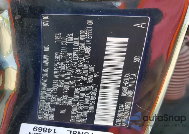 5TDKY5G19AS030707: 42023336