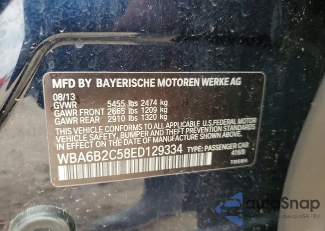 WBA6B2C58ED129334: 41954166