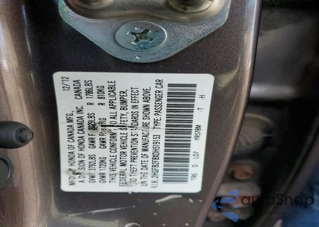 2HGFB2F8XDH519153: 45767566