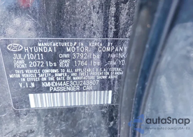 KMHDH4AE3CU243807: 47420366