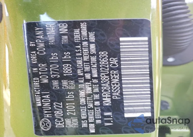 KMHRC8A38PU228638: 45662596