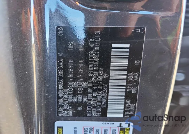 2T2BAMBA1SC056150: 79950445