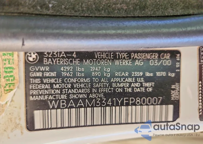 WBAAM3341YFP80007: 45663376