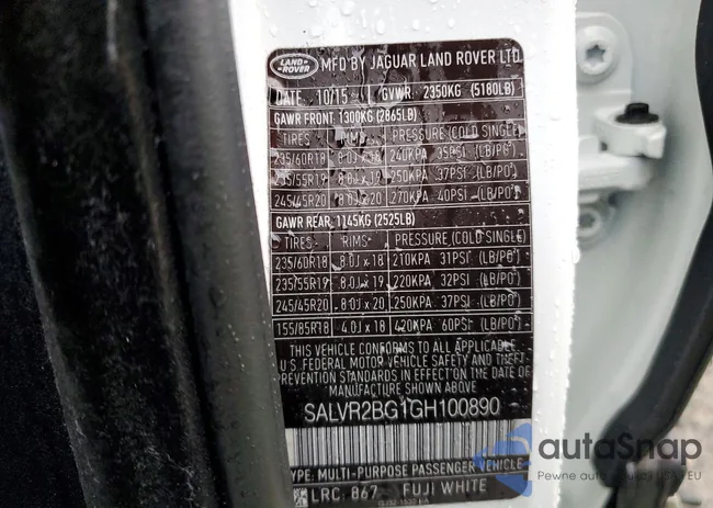 SALVR2BG1GH100890: 45645926