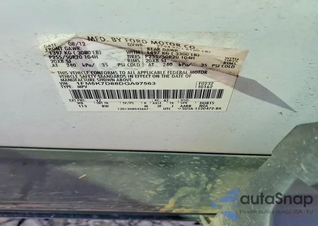 1FM5K7D88DGA97563: 79990325