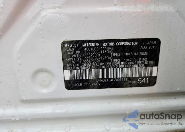 JA4AD2A34LZ008433: 45610046