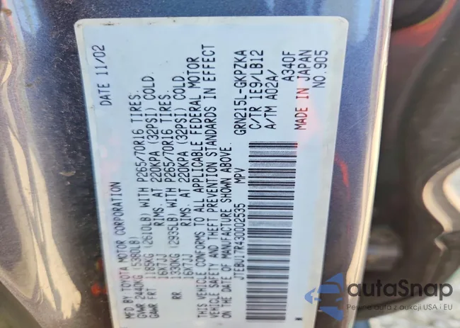 JTEBU17R430002535: 46716956