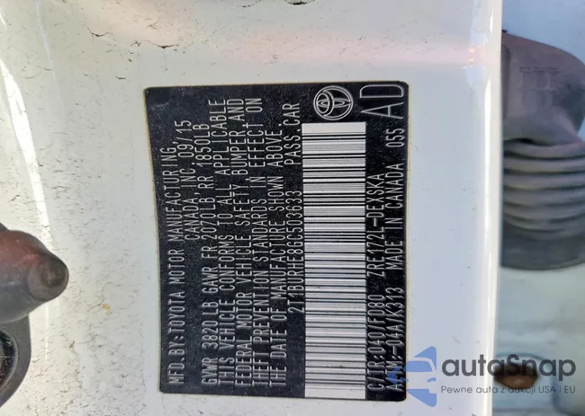 2T1BURHE8GC503633: 79925775