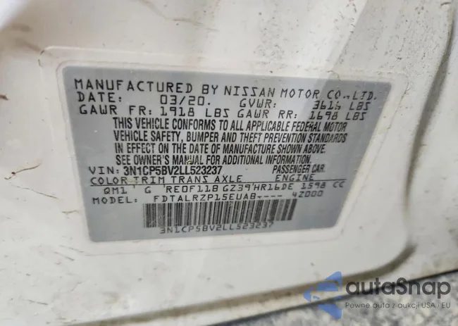 3N1CP5BV2LL523237: 79472795