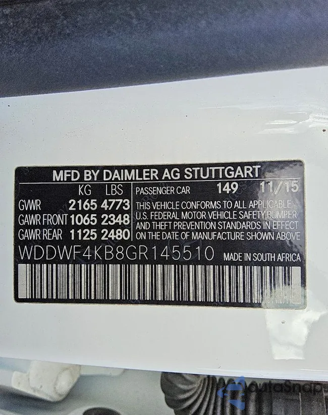 WDDWF4KB8GR145510: 77222015