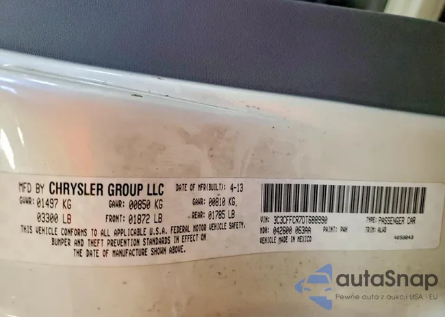 3C3CFFCR7DT688990: 45649696